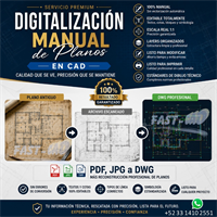DIGITALIZACION DE PLANOS- PDF a DWG